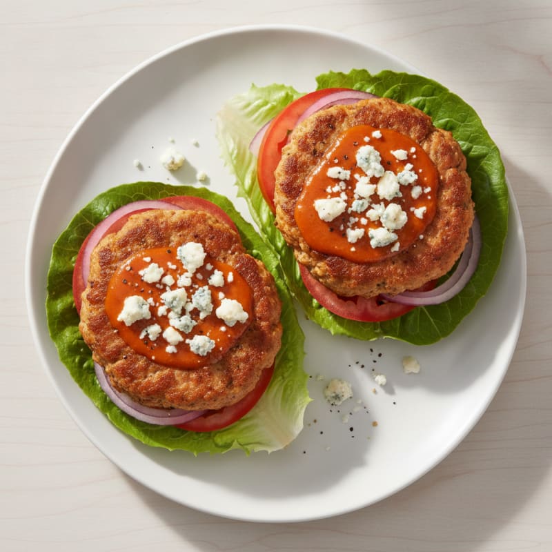 Buffalo Blue Cheese Burgers