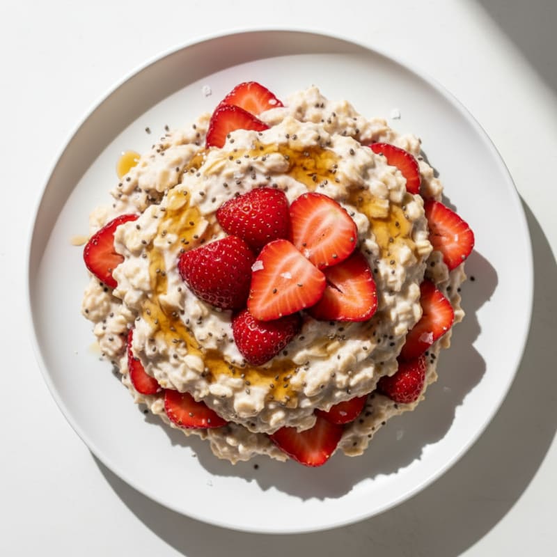 Strawberry Shortcake Overnight Oats