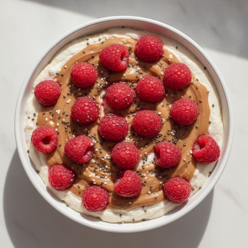 Silky Greek Yogurt Protein Mousse with Berries