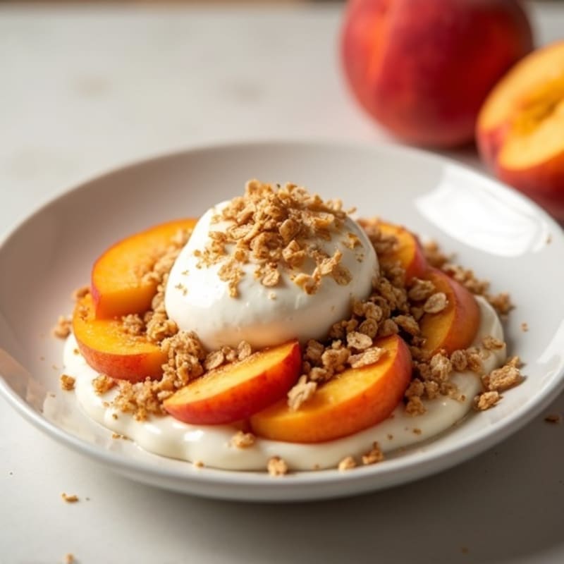 Fresh Peach Oat Crumble