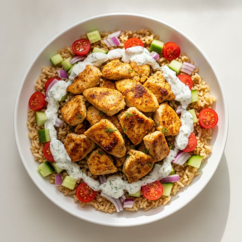 Chicken Shawarma Rice Bowl