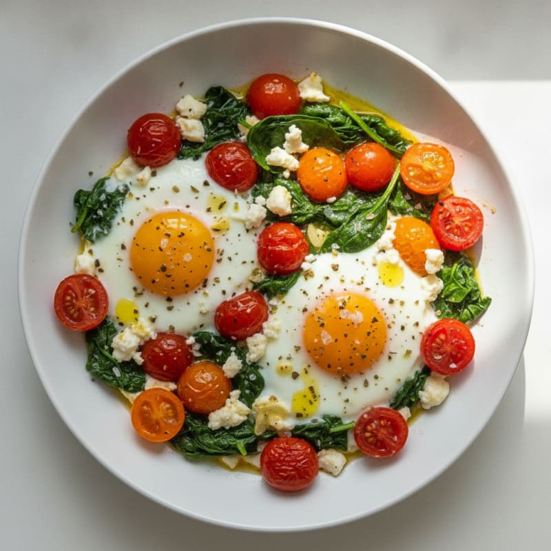 Baked Eggs with Roasted Tomatoes