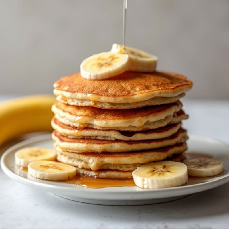 Protein-Packed Caramelized Banana Oat Pancakes