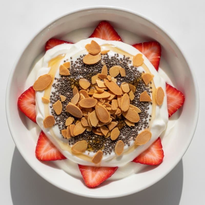 Creamy Greek Yogurt Parfait with Fresh Berries and Chia Seeds