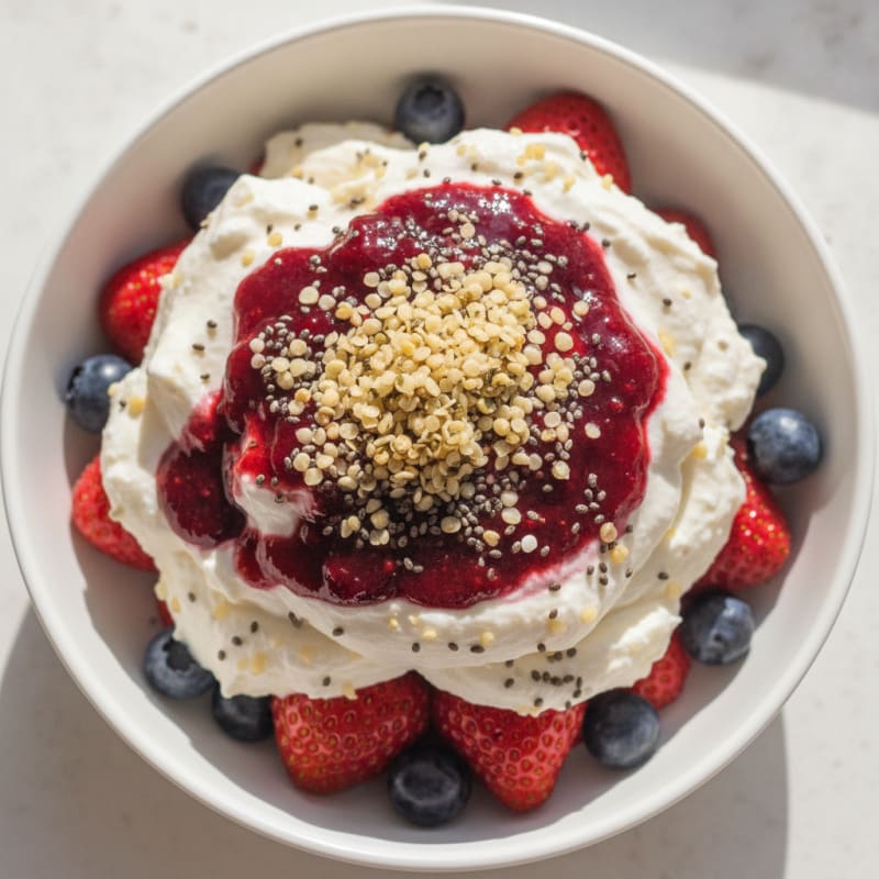 Creamy Greek Yogurt Protein Parfait with Mixed Berries
