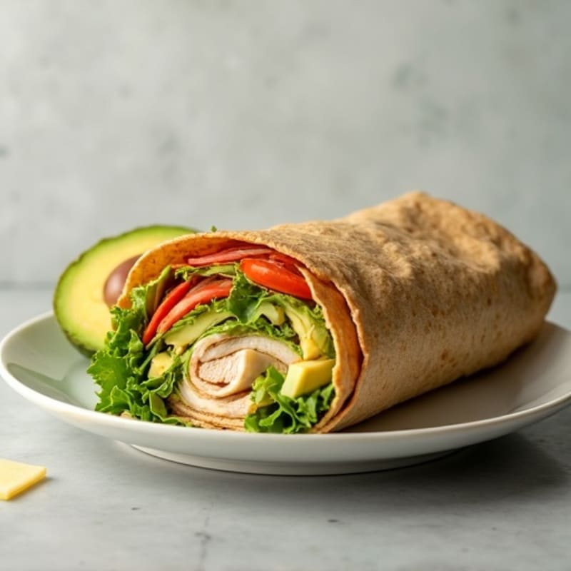 Lean Turkey and Creamy Avocado Wrap