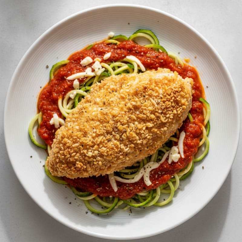 Parmesan-Crusted Chicken with Marinara