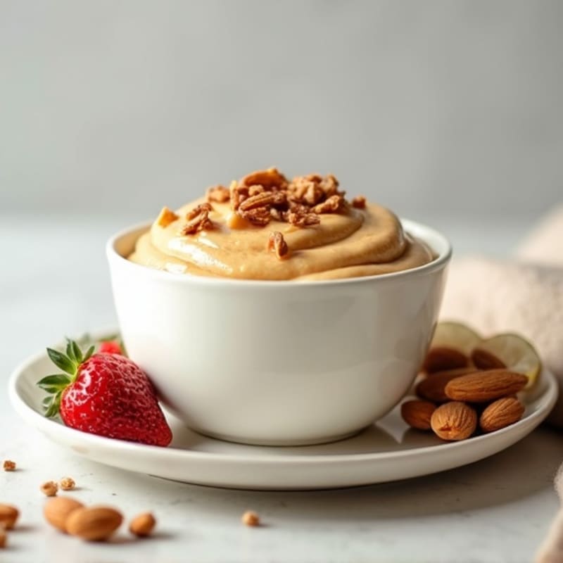 Silky Greek Yogurt Protein Pudding with Almond Butter
