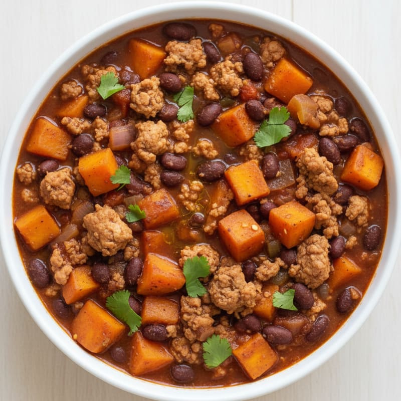 Sweet Potato and Black Bean Chili
