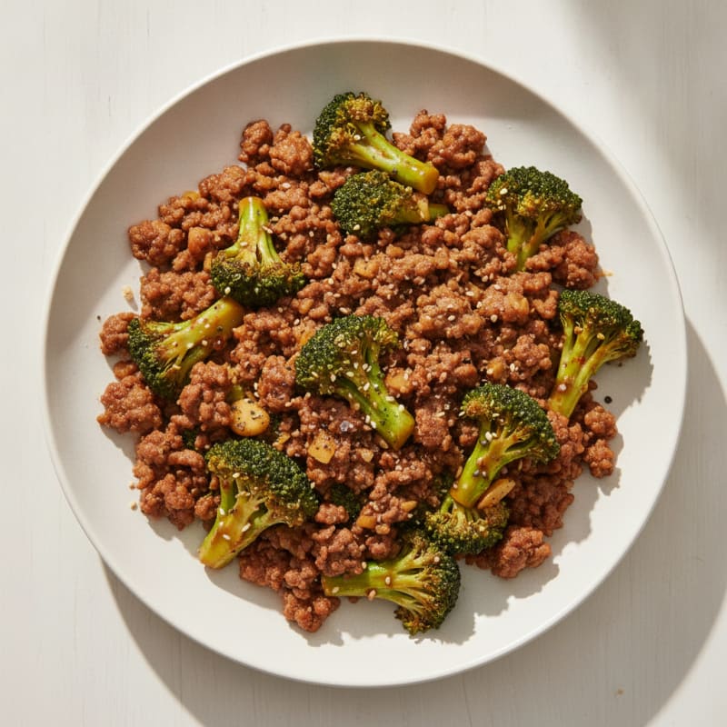 Ground Beef and Broccoli Stir-Fry