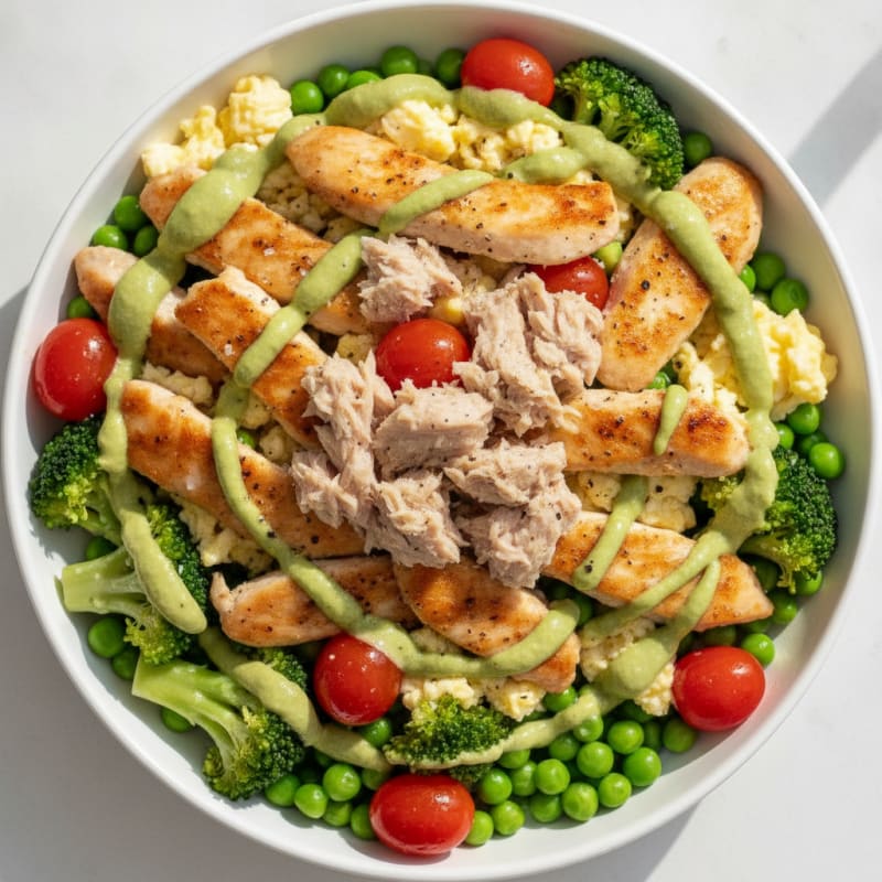 Chicken and Tuna Protein Power Bowl