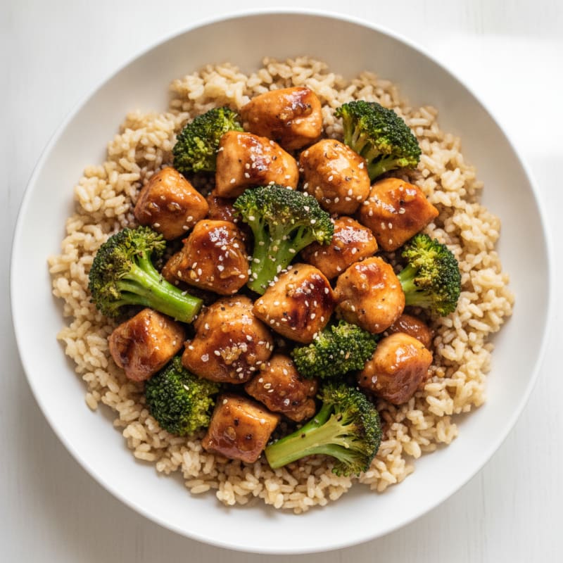 Teriyaki Chicken and Broccoli Rice Bowl