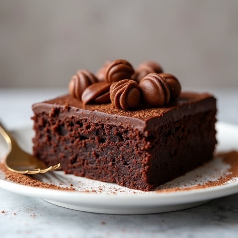 Flourless Dark Chocolate Protein Cake