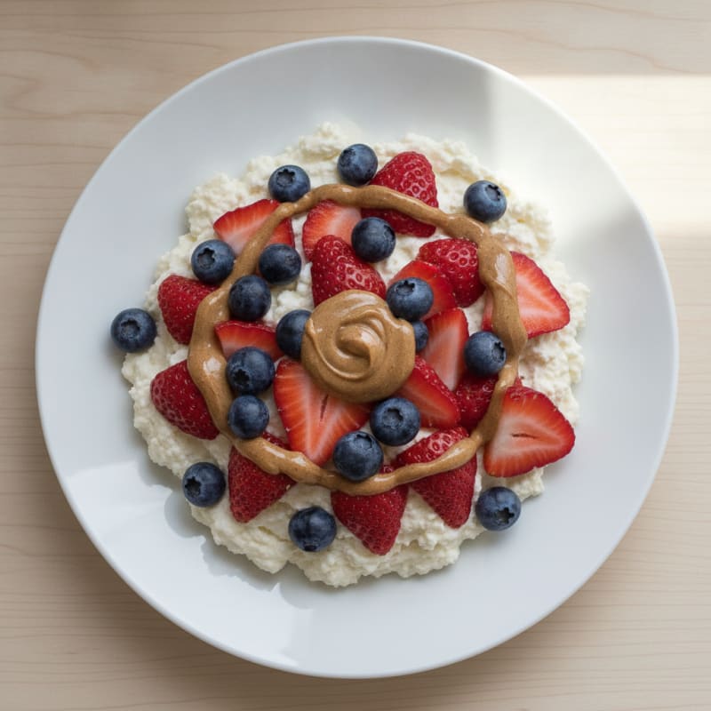 Silky Greek Yogurt Protein Mousse with Fresh Berries