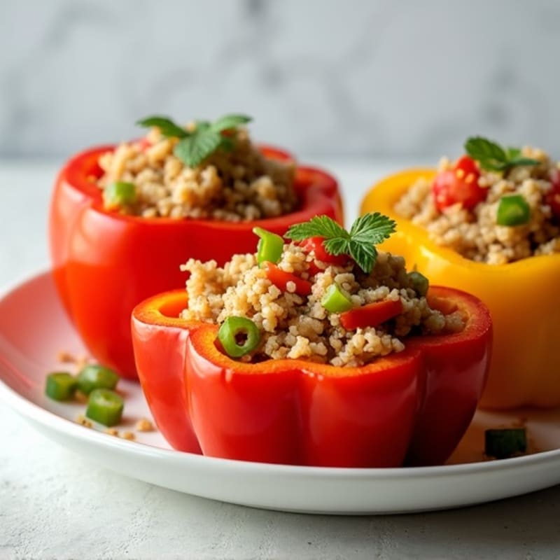 Protein-Packed Turkey and Quinoa Stuffed Bell Peppers