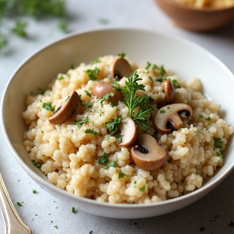 Wholesome Creamy Mushroom Risotto