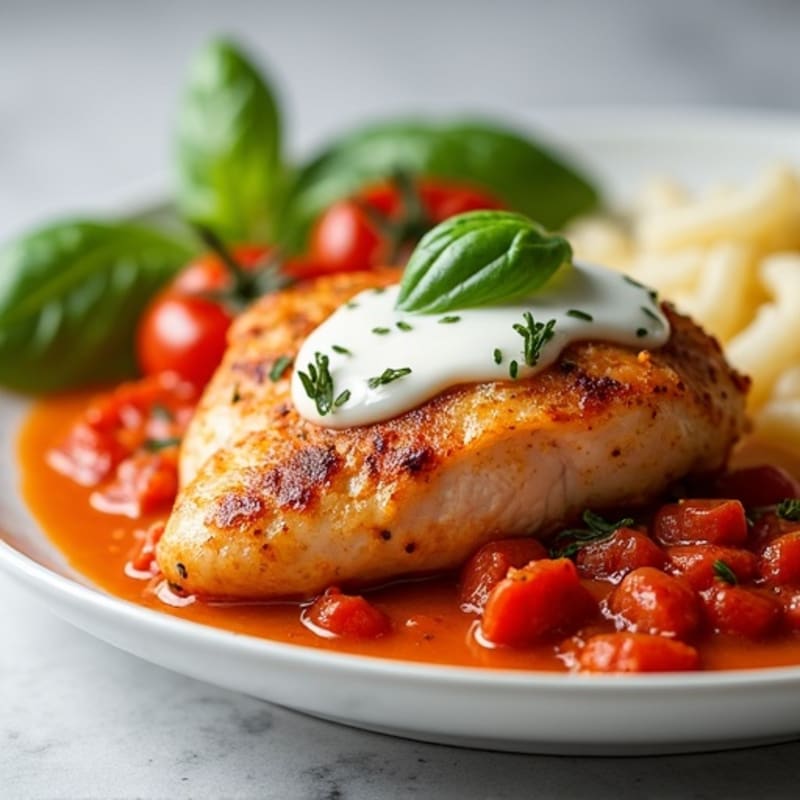 Chicken with Creamy Spiced Tomato Sauce