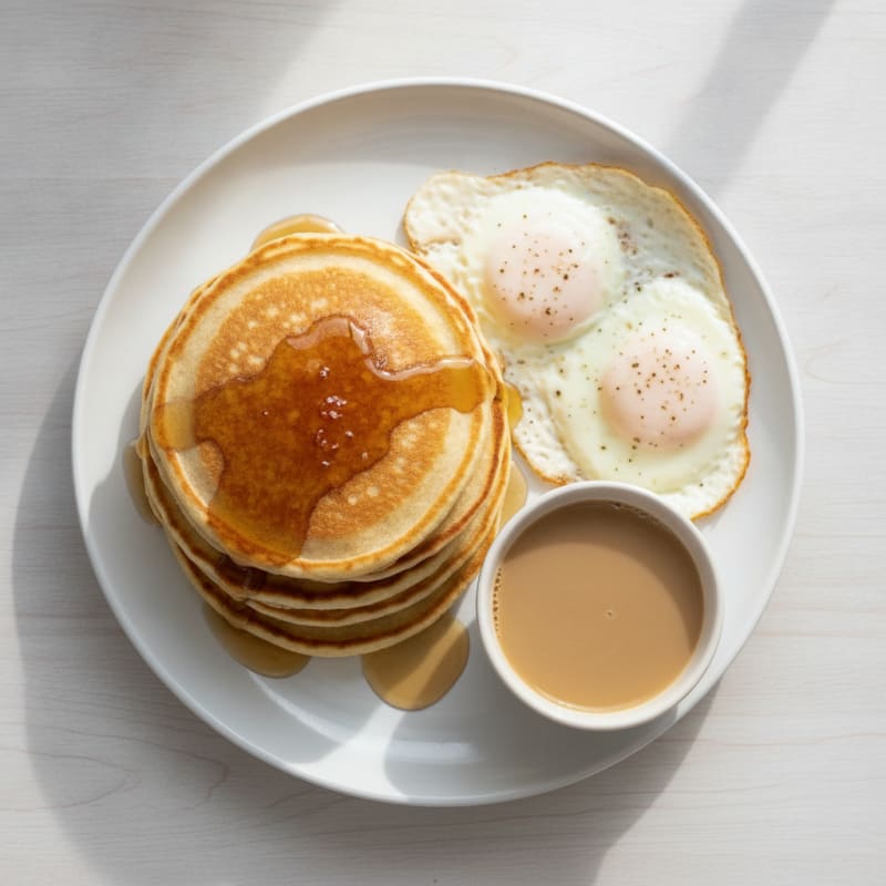 High-Protein Kodiak Pancakes with Milk & Eggs