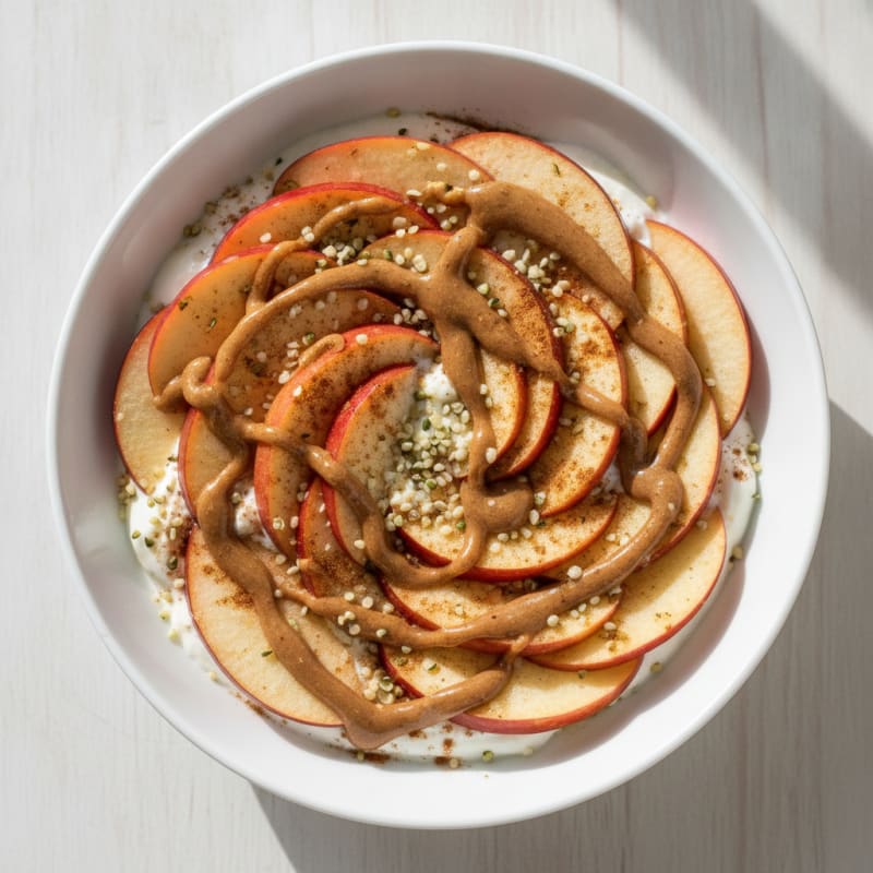 High-Protein Apple and Almond Butter Bowl