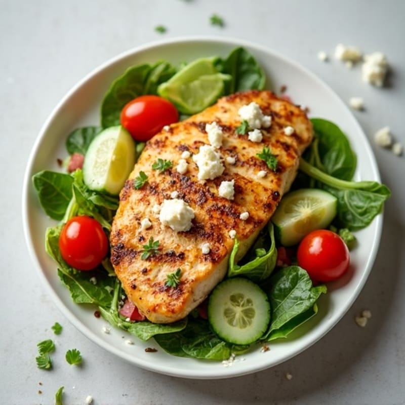 Crispy Lemon Herb Chicken Salad