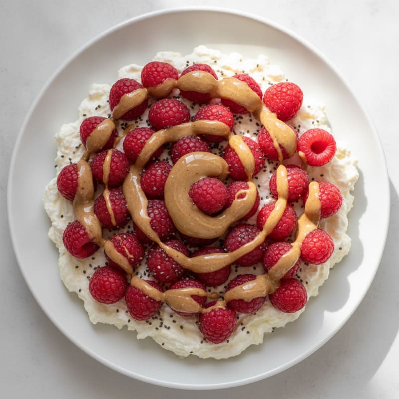 Silky Greek Yogurt Protein Pudding with Fresh Berries