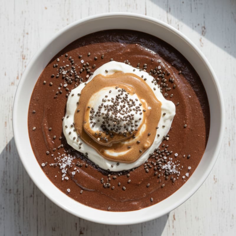 Silky Chocolate Protein Pudding with Greek Yogurt