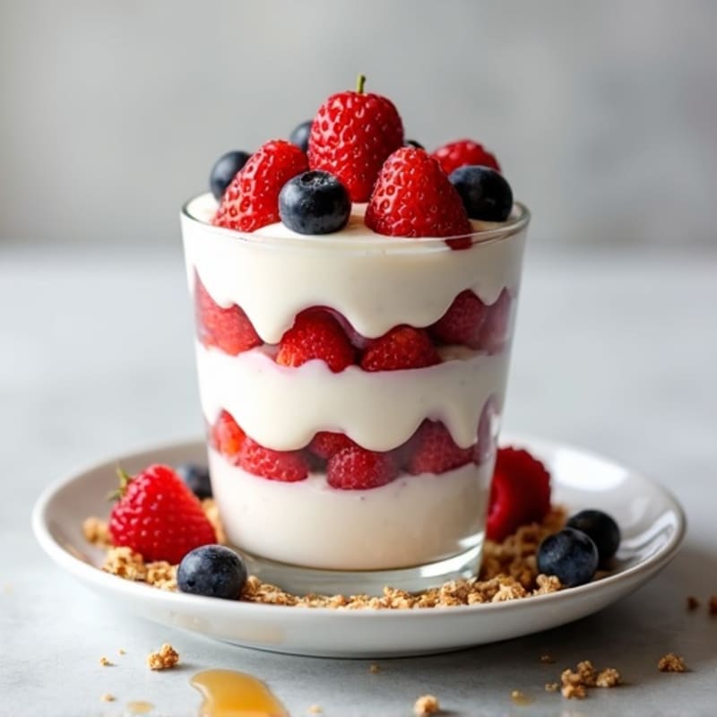 Creamy Greek Yogurt Protein Parfait with Berries