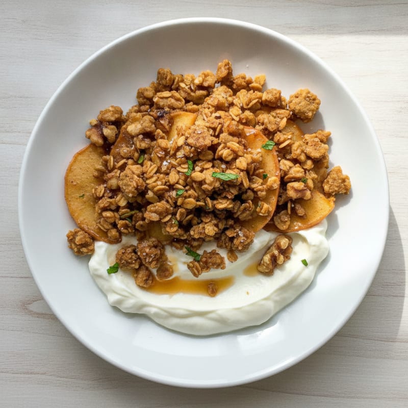 High-Protein Baked Apple Crumble
