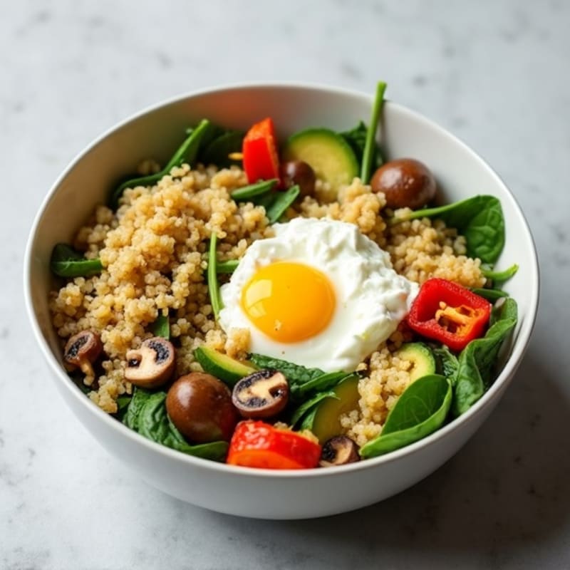 Protein-Packed Veggie and Egg White Scramble Bowl