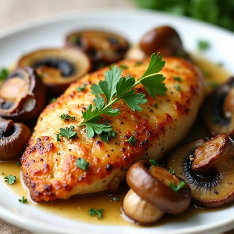 Garlic-Butter Roasted Mushrooms with Fresh Herbs