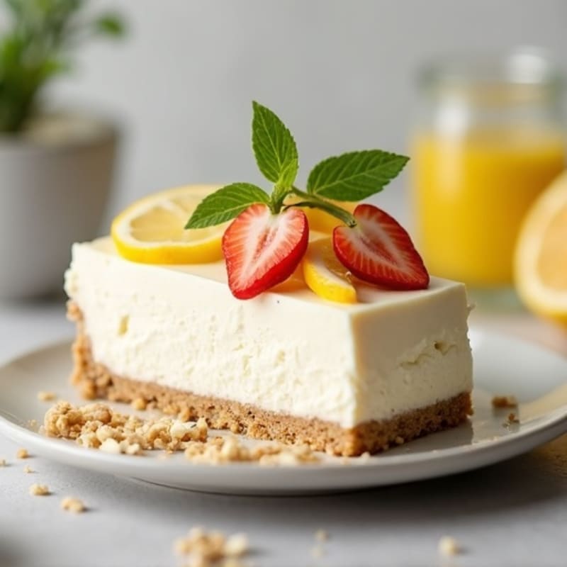 Creamy Greek Yogurt Protein Cheesecake