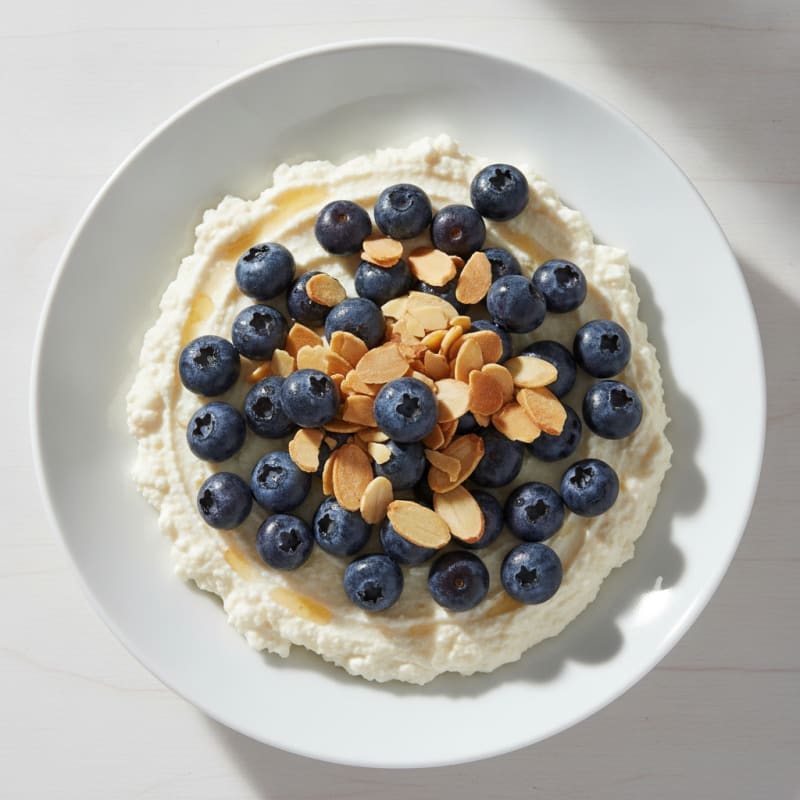 Creamy Cottage Cheese and Protein Powder Parfait
