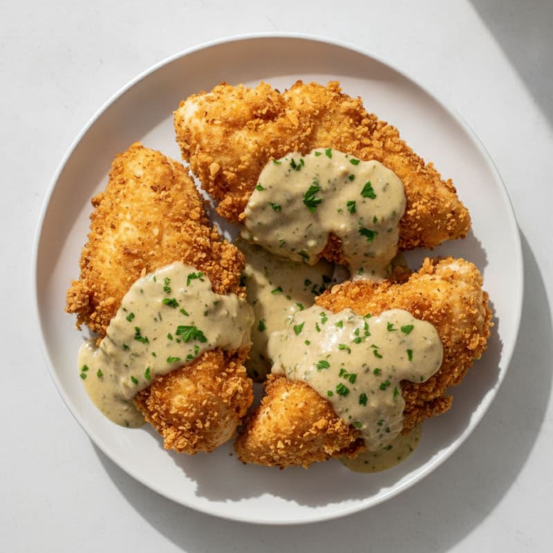 Buttermilk Fried Chicken with Creamy Gravy