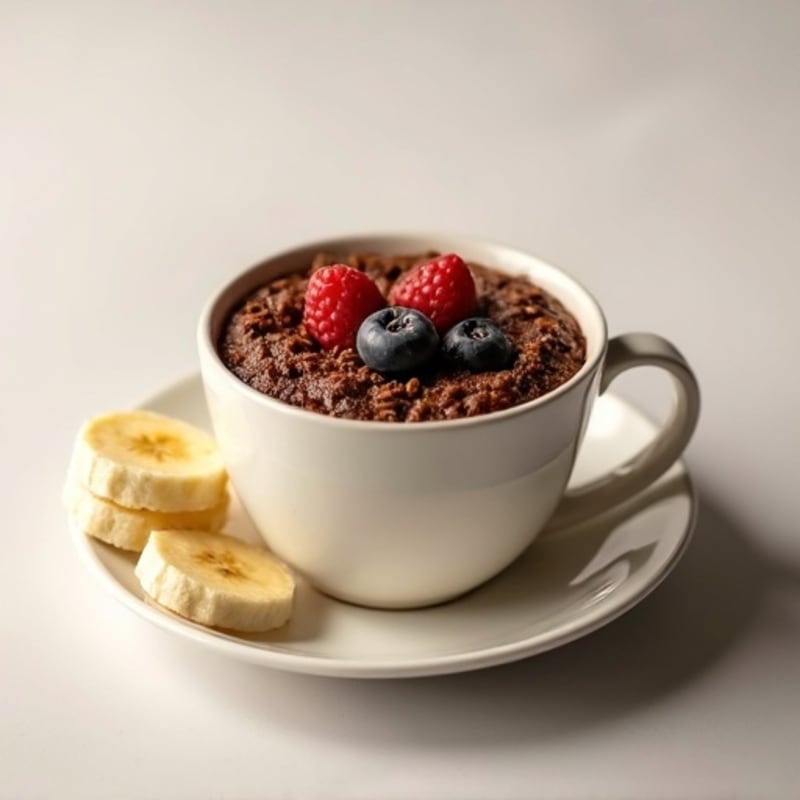 Healthy Eggless Chocolate Protein Mug Cake