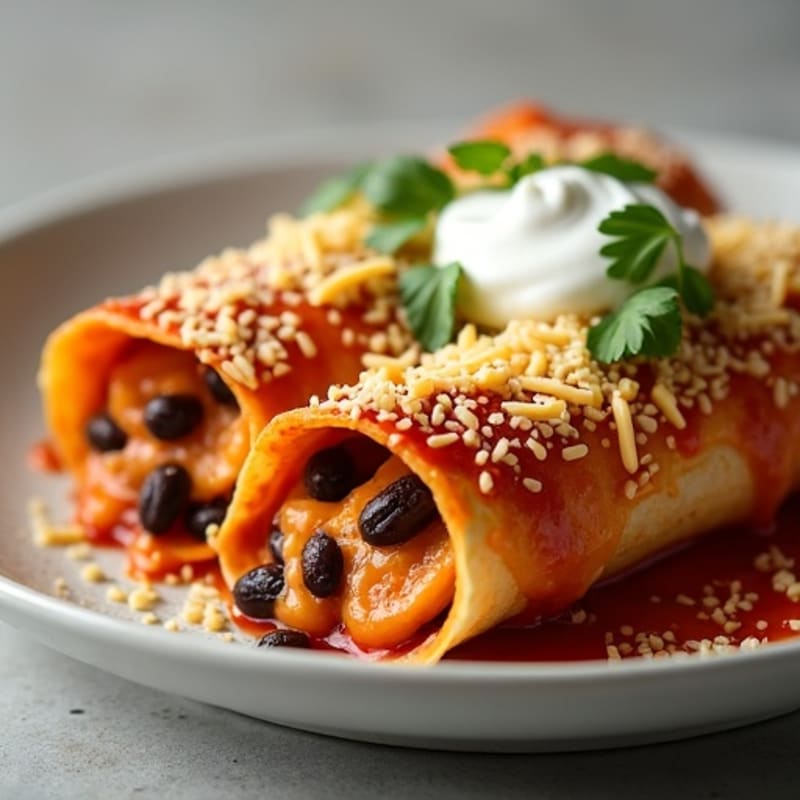 Spicy Baked Chicken Enchiladas