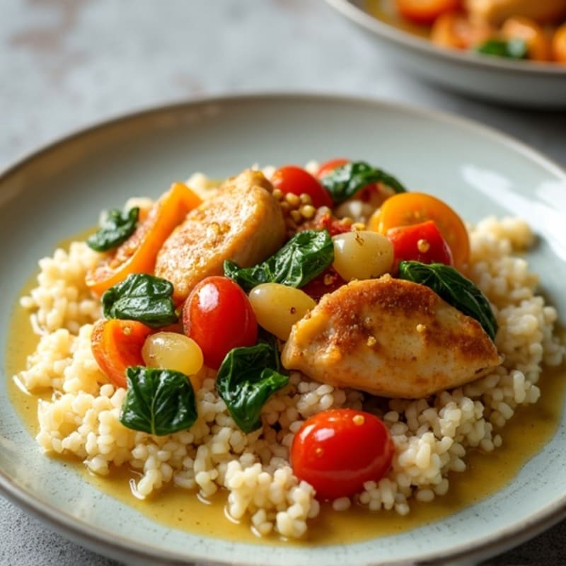 Creamy Coconut Chicken Curry with Tender Vegetables