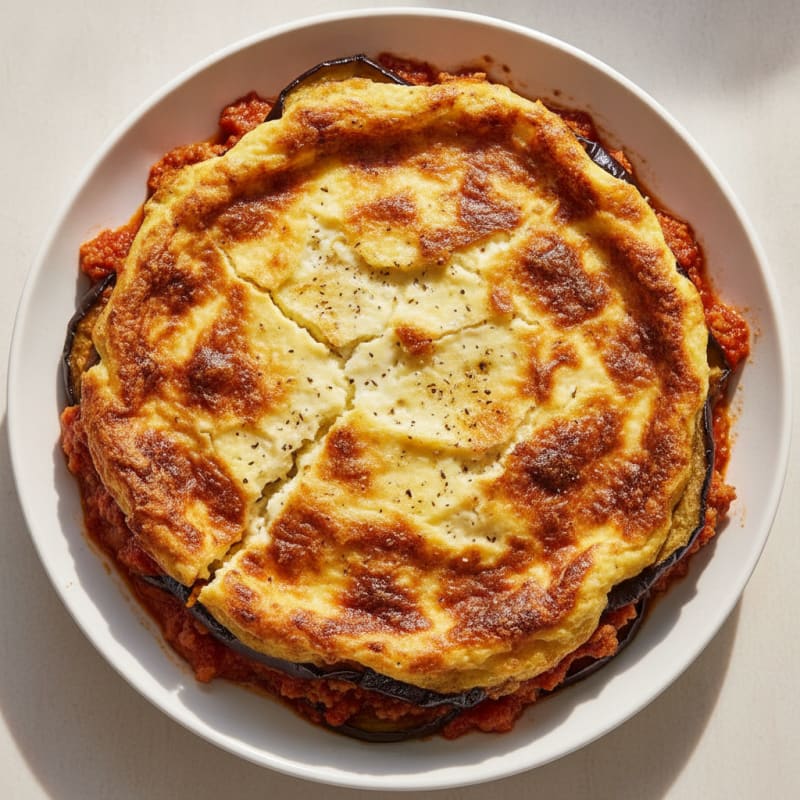 Classic Lamb Moussaka with Eggplant