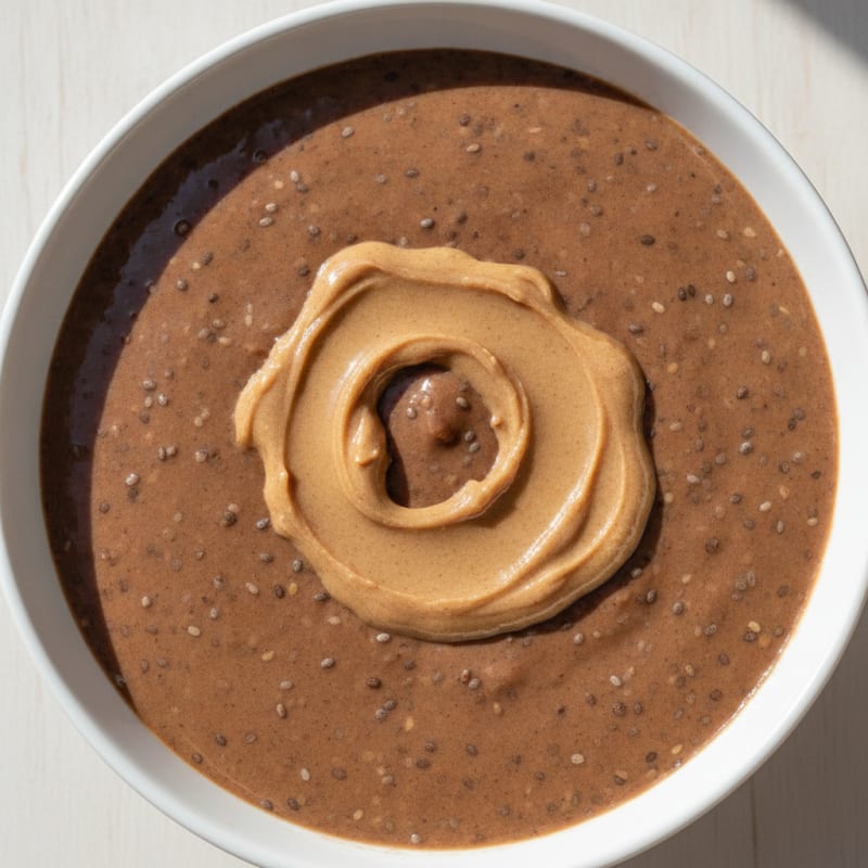 Silky Chocolate Protein Pudding with Chia Seeds