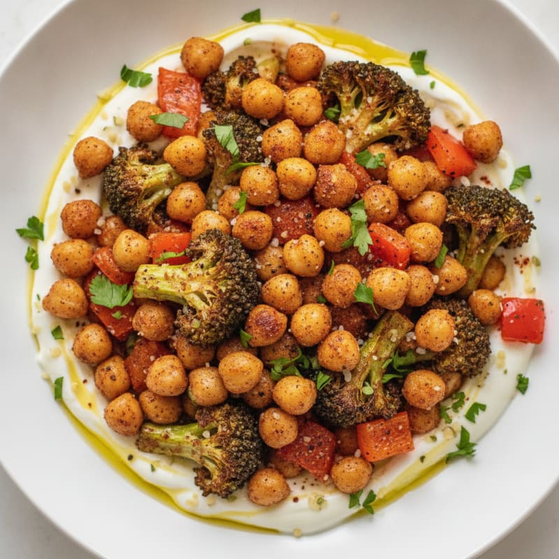 Roasted Vegetable and Chickpea Bowl