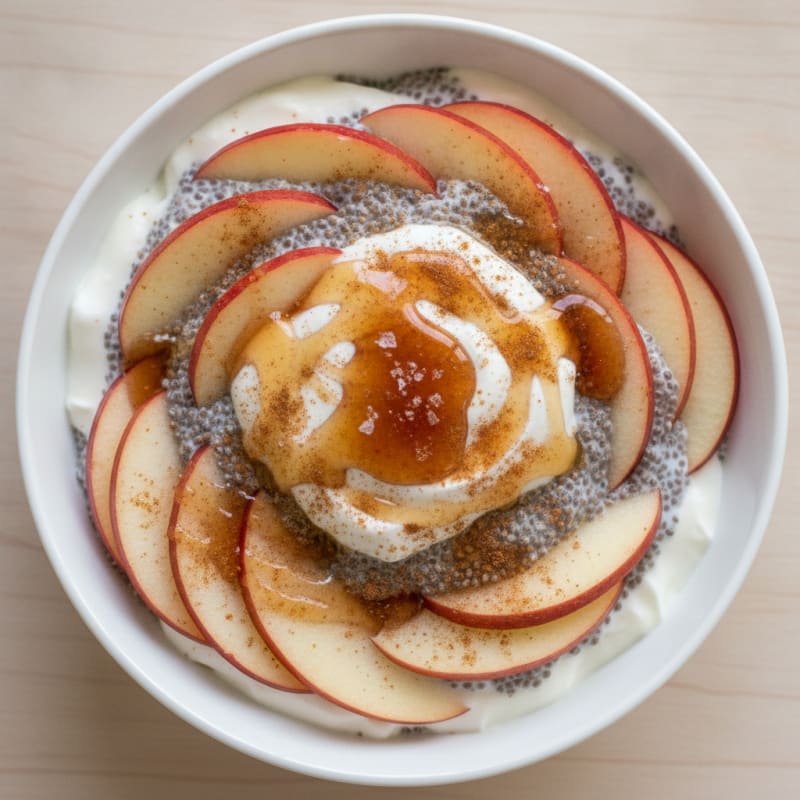 Apple Maple Chia Yogurt Parfait