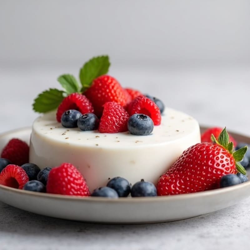 Silky Greek Yogurt Protein Mousse with Fresh Berries