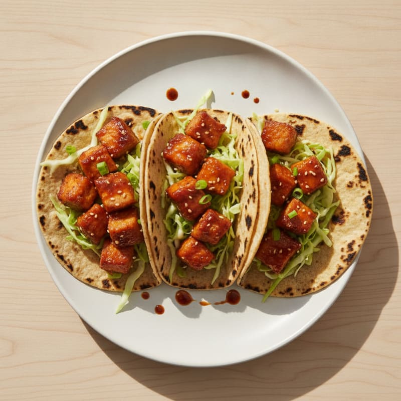 Spicy Gochujang Pork Belly Tacos