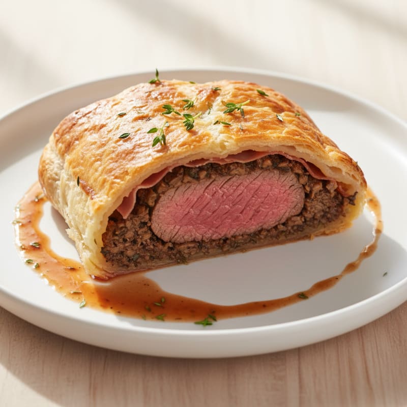 Classic Beef Wellington with Mushroom Duxelles