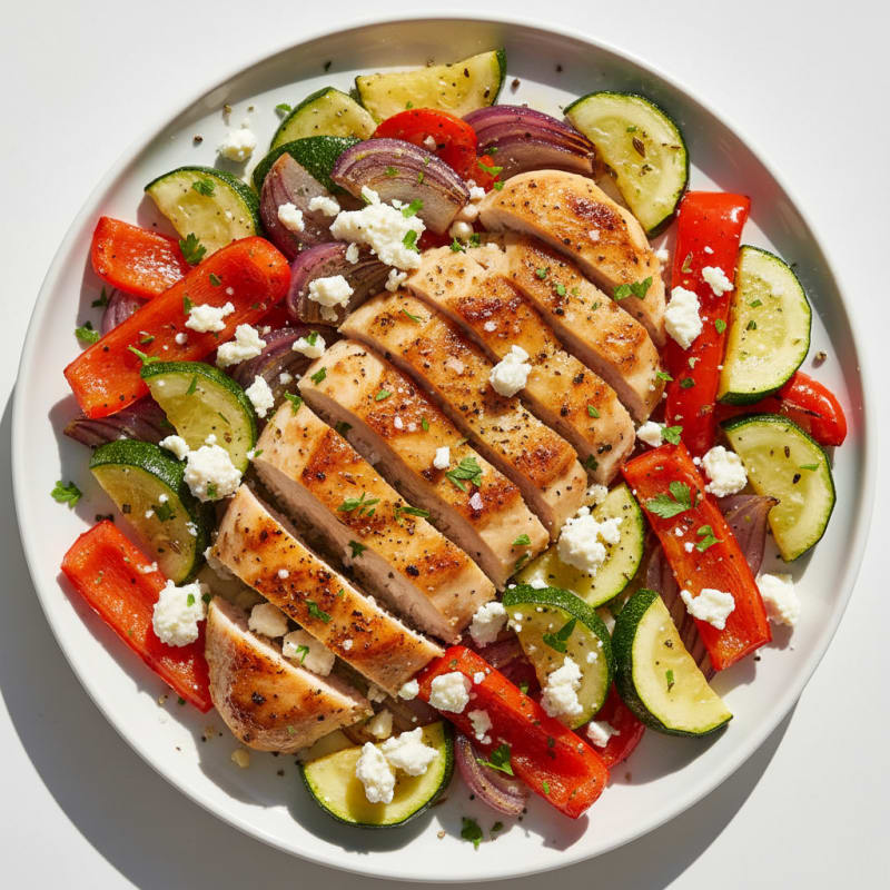 Lemon-Herb Chicken with Roasted Vegetables
