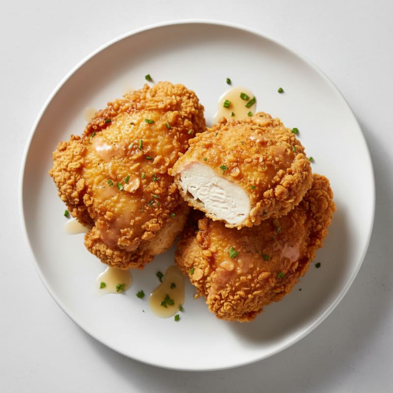 Crispy Buttermilk Fried Chicken Thighs