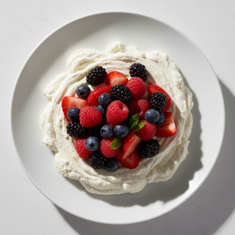 Silky Greek Yogurt Protein Mousse with Mixed Berries