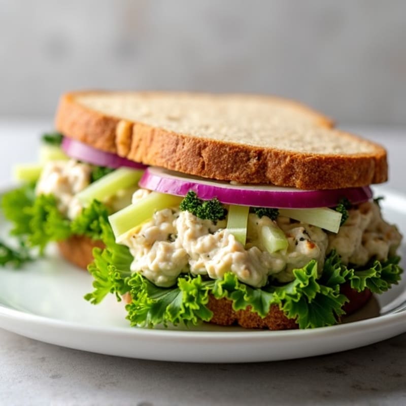 Herb-Roasted Chicken and Greek Yogurt Salad Sandwich