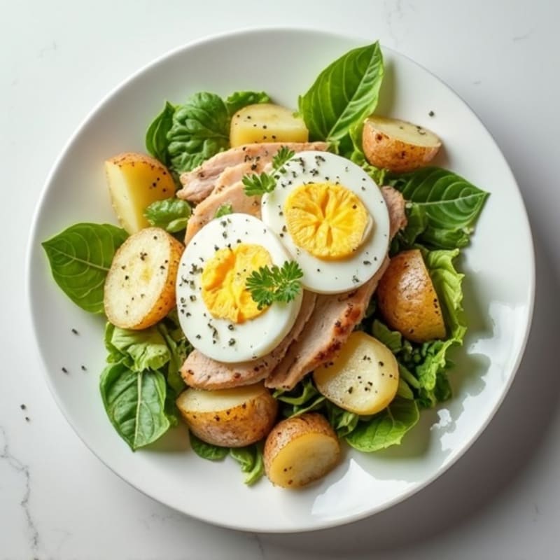 Creamy Chicken, Potato, and Egg Salad