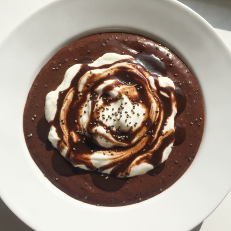 Silky Chocolate Protein Pudding with Greek Yogurt