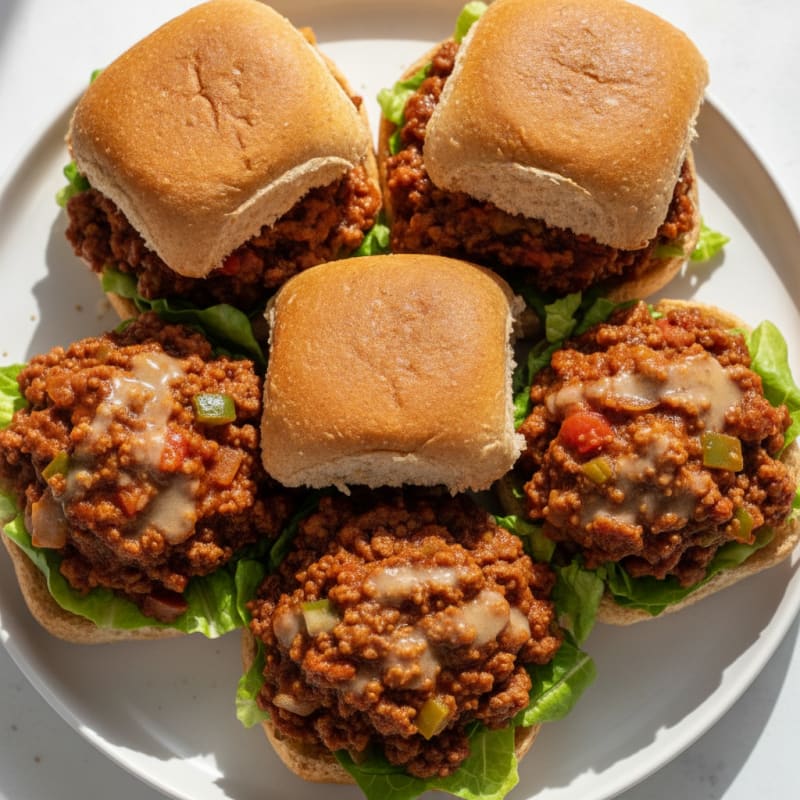 Sloppy Joe Sliders with Tangy Sauce